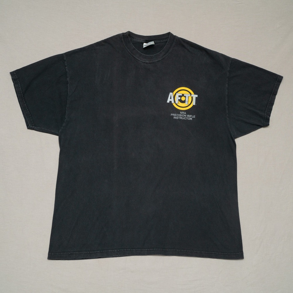 Vintage AFTT RA Rifle Instructor American Firearms Training Tactics T Shirt XXL